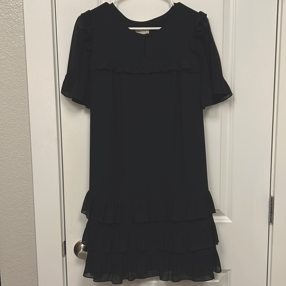Point Sur Black Ruffle Dress [8]